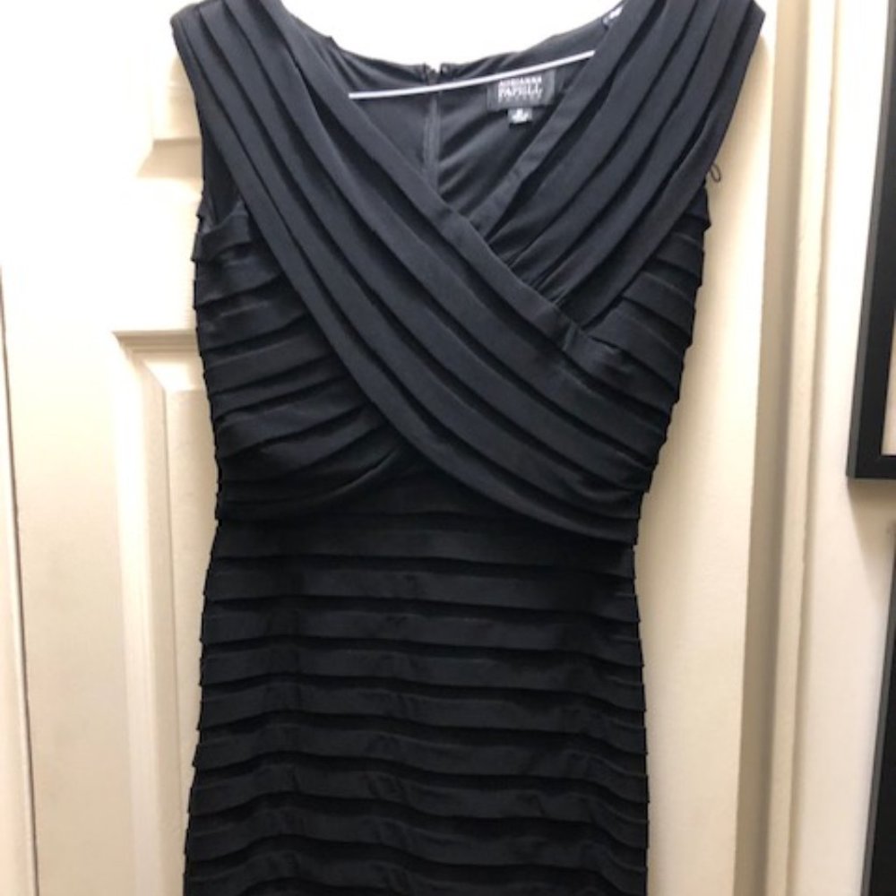 Adrianna Papell black bandage style dress